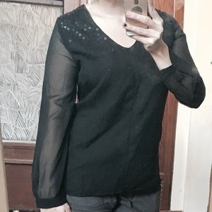 Banana Republic Tops - Banana Republic chiffon sequin tunic blouse preppy Banana Republic Tops - Banana Republic chiffon sequin tunic blouse preppy
